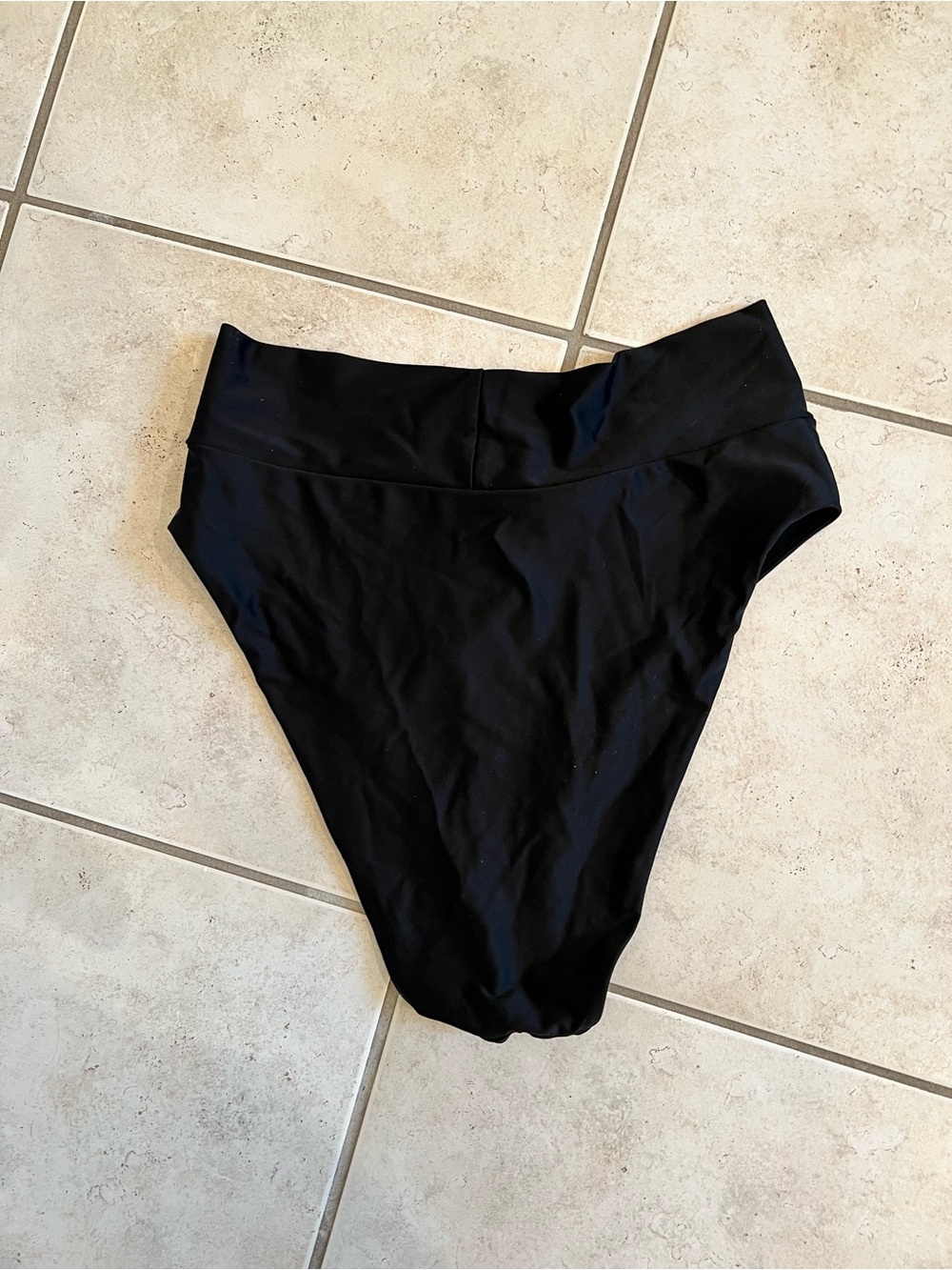 aerie High-Waist Black Bikini Bottoms - Picture 3 of 3